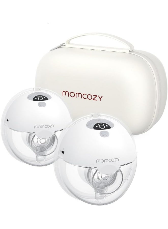 مام كوزي شفاط الثدي المزدوجة الكهربائية القابلة للارتداء MOMCOZY M5 متعددة الوظائف - رمادي 120ملى - Image 1
